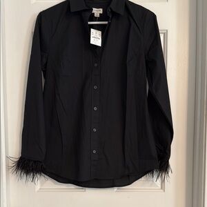 J. Crew Black Casual Button Down Shirt